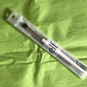 E.l.f. Blending Eye Brush for blending eyeshadow clear plastic handle vegan